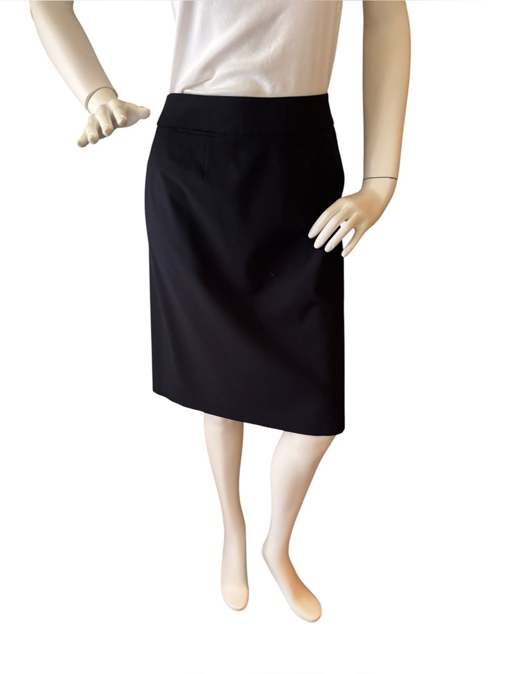 Calvin Klein Black Knee-Length Pencil Skirt, 12